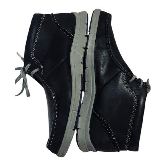 Clarks Milloy Black Leather Chukka Mid Boot size 8.5 - Picture 7 of 12